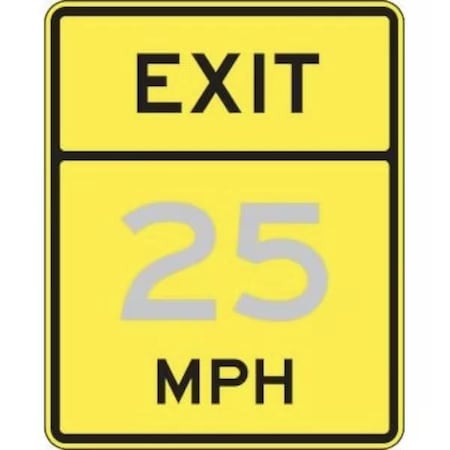 Accuform SEMICUSTOM SPEED LIMIT SIGN EXIT  FRW73920HP FRW73920HP